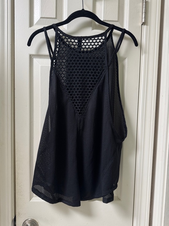90 Degree By Reflex Black Mesh Strappy Tank Top size XL NWT - Picture 5 of 6